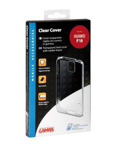 Clear Cover, cover trasparente rigida con cornice in gomma - Huawei P10