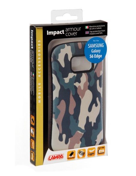Impact armour cover massima protezione - Samsung Galaxy S6 Edge - Wood Camo