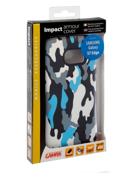 Impact armour cover massima protezione - Samsung Galaxy S7 Edge - Navy Camo