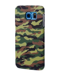 Stylish, cover gommata sottile - Samsung Galaxy S6 - Green Camo 2