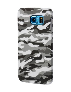 Stylish, cover gommata sottile - Samsung Galaxy S6 - Grey Camo 2