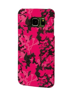 Stylish, cover gommata sottile - Samsung Galaxy S6 Edge - Pink Camo 2