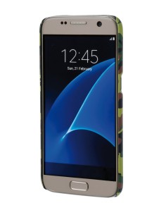 Stylish, cover gommata sottile - Samsung Galaxy S7 - Green Camo