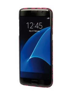 Stylish, cover gommata sottile - Samsung Galaxy S7 Edge - Pink Camo