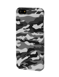 Stylish, cover gommata sottile - Apple iPhone 5 / 5s / SE - Grey Camo 2
