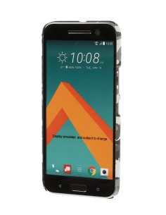 Stylish, cover gommata sottile - Htc 10 - Grey Camo