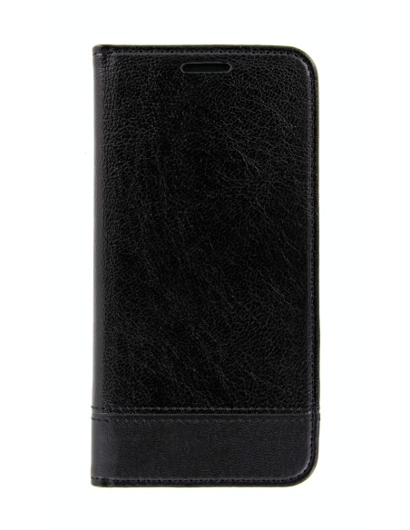 Wallet Folio Case, cover a libro - Samsung Galaxy S6 - Nero
