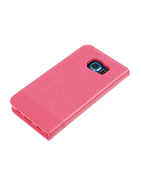 Wallet Folio Case, cover a libro - Samsung Galaxy S6 - Cherry