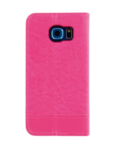 Wallet Folio Case, cover a libro - Samsung Galaxy S6 - Cherry