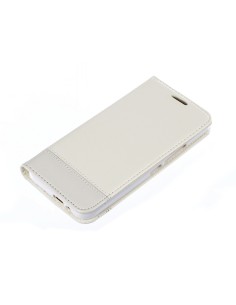 Wallet Folio Case, cover a libro - Htc One M9 - Bianco