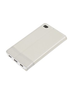 Wallet Folio Case, cover a libro - Huawei P8 - Bianco 2