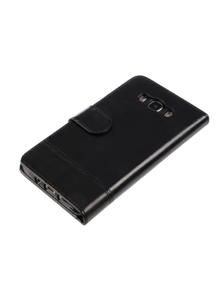 Wallet Folio Case, cover a libro - Samsung Galaxy J7 2016 - Nero
