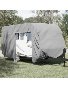 Telo per Roulotte Grigio 550x250x220 cm in Tessuto Non Tessuto