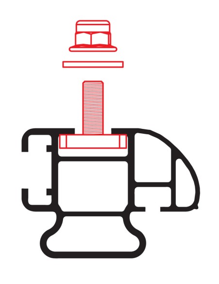 Connettori a “T” per barre Kargo-Plus