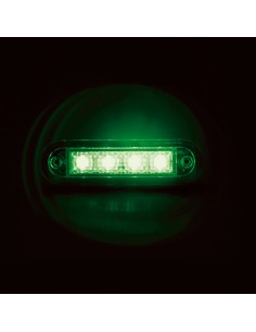 Luce decorativa - 4 Led - 12/24V - Verde 2