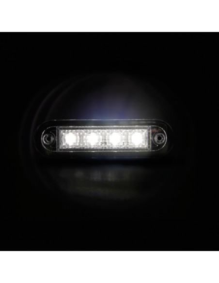 Luce ingombro - 4 Led - 12/24V - Bianco