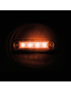 Luce ingombro - 4 Led - 12/24V - Arancio 2