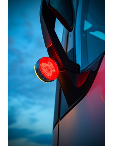 Loki-Star, luce decorativa, doppia funzione - 54 Led - 12/24V - Rosso/Arancio