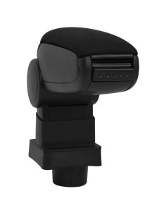 Bracciolo per Auto Nero 13x31,5x(29-51) cm in ABS