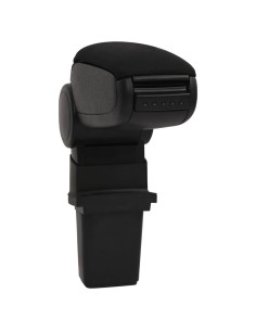 Bracciolo per Auto Nero 12x32x(34-50) cm in ABS