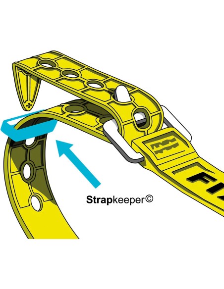 Fixplus Strapkeeper, anelli ferma cinghia, 4 pz - S - ↔ 1,25 cm