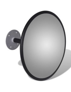 Specchio per Traffico Convesso in Acrilico Nero 30 cm Interno 2