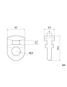 Scorrevoli per binari - G-8 - 25 pz