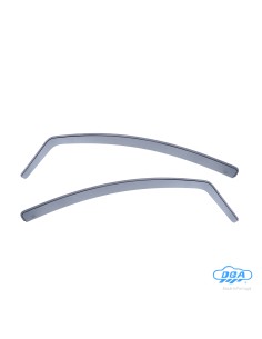 Set deflettori aria anteriori ad incastro, tipo lungo - compatibile per Opel Corsa D 3p (09/06 11/14)  - Opel Corsa E 3p (12/14