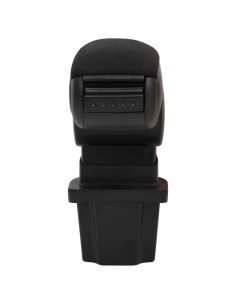 Bracciolo per Auto Nero 13,5x32,5x(31-46,5) cm in ABS 2