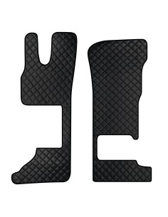 Coppia tappeti in Skeentex - Nero - compatibile per Daf XG (06/21 ) sedile pass. pieghevole - Daf XG+ (06/21 ) sedile pass. pie