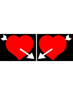 Spell-It Led coppia emblemi, 24V - Cuore