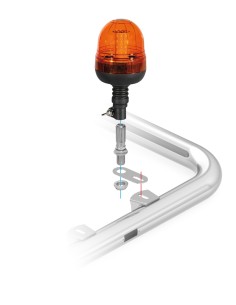 Staffa per lampade rotanti DIN - 95x40 mm 2