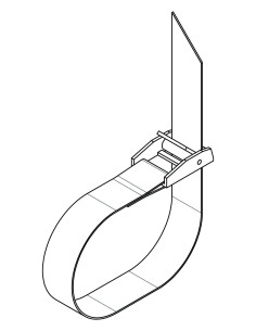 Set 2 cinghie fermaruota con fibbia