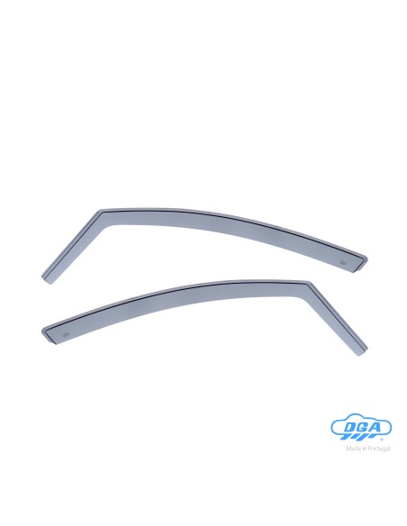 Set deflettori aria anteriori ad incastro, tipo lungo - compatibile per Renault Clio IV 5p (10/12 07/19)  - Renault Clio IV Spo