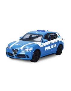 Auto Polizia, Alfa Romeo Giulia / Stelvio assortite, Burago, scala 1:24, scatola vetrina 2