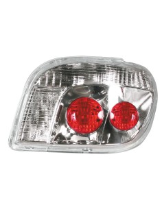 Coppia fanali posteriori non omologati - compatibile per  Toyota Yaris (4/99 12/05) - Cromo