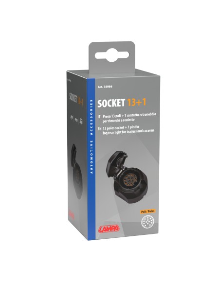 Presa 13 poli + 1 contatto retronebbia