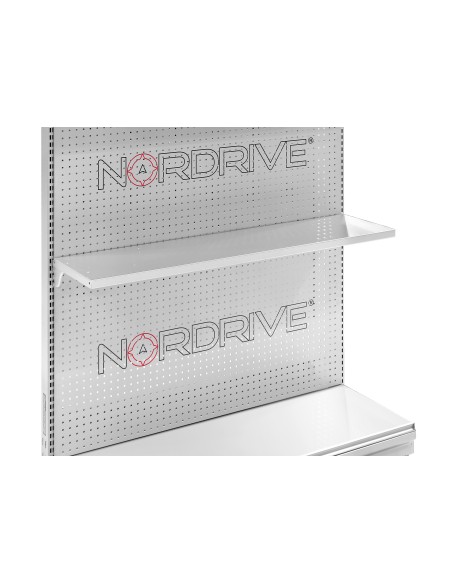 Ripiano argento per scaffali lineari forati argento - 122x31 cm