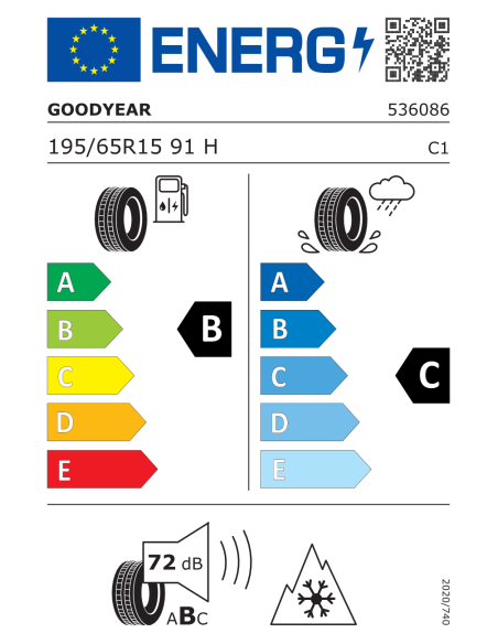 Goodyear Vector 4 Seasons Gen-2 - 195/65 R15 91H SEAT Leon 5F, VOLKSWAGEN Golf VII