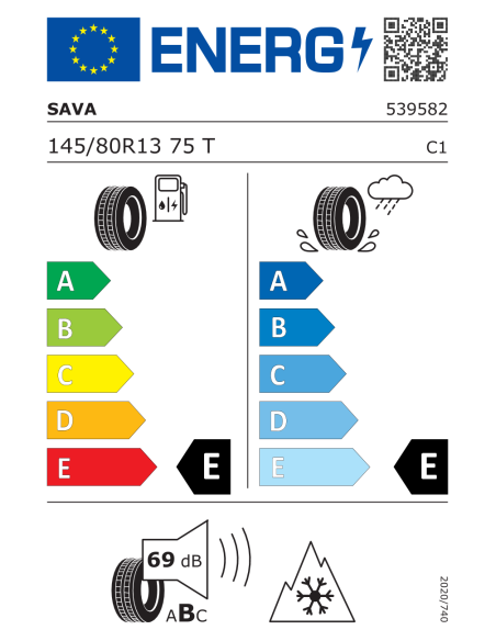 Sava Eskimo S3+ - 145/80 R13 75T