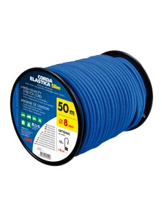 Corda elastica in bobina - Ø 8 mm - 50 m - Blu