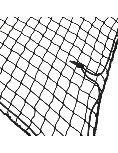 Rete per Rimorchio con Corda Elastica Nero 4x2,5 m in PP