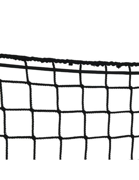 Rete per Rimorchio con Corda Elastica Nero 4x2,5 m in PP