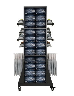 Scaffale/Display bifacciale con prelievo laterale 2