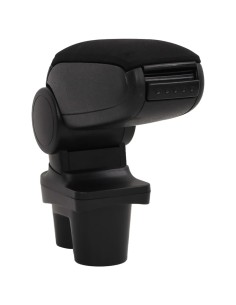 Bracciolo per Auto Nero 13x36x(30-46) cm in ABS