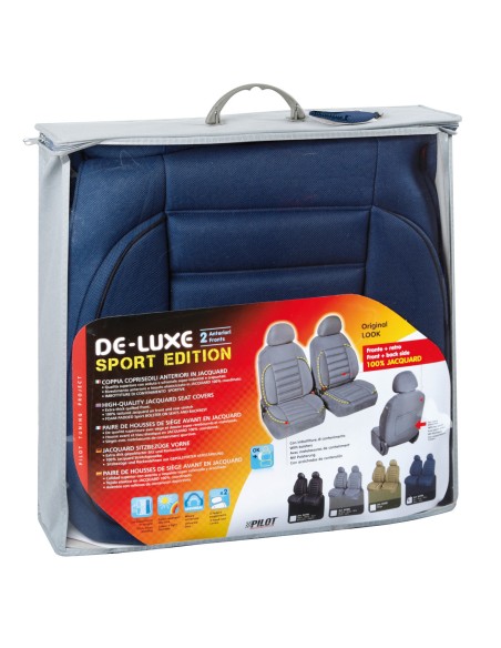 De-Luxe Sport Edition, coppia coprisedili anteriori - Blu