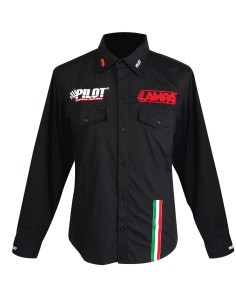 Camicia manica lunga, nero - S