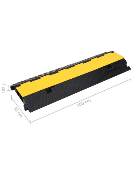 Dossi Passacavi con 2 Canali 2 pz 100 cm in Gomma