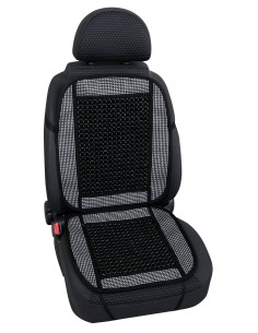 Safari, schienale in fibra naturale di cellulosa e legno - Nero