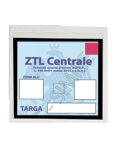 Basic, porta certificato adesivo